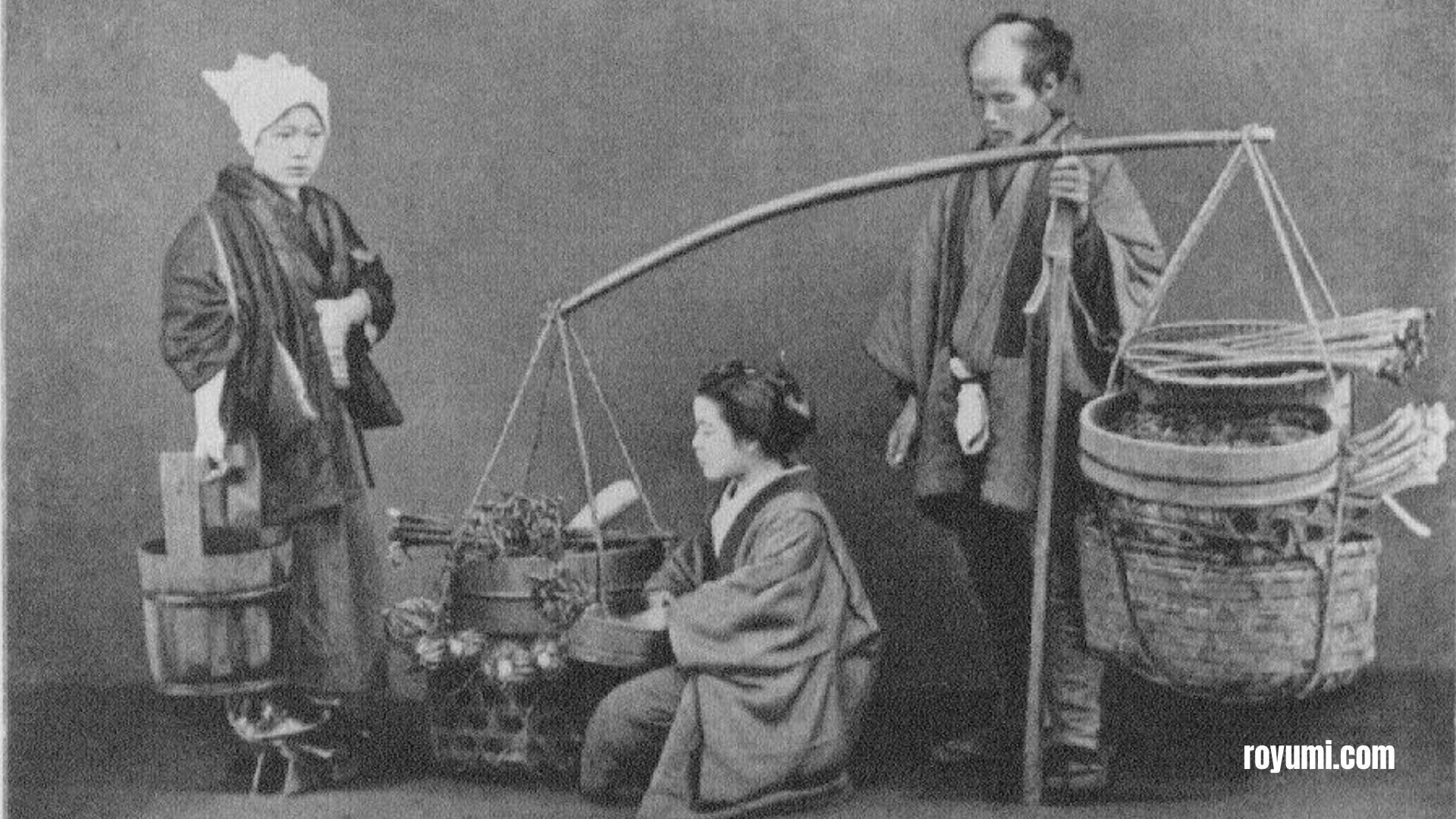 貿易の道: 江戸時代の商人の魅惑的な生活