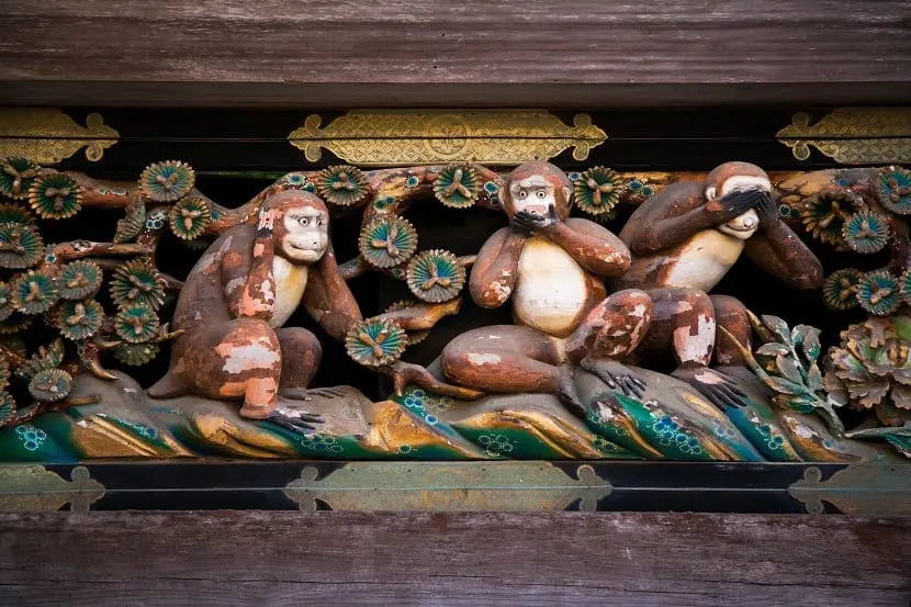 The Three Wise Monkeys of Toshogu Shrine