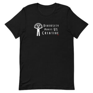 Diversity Makes Us Creative (dark) / Unisex t-shirt