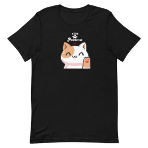 Stay Pawsitive: Feline Wisdom for the Heart (black) / Unisex t-shirt