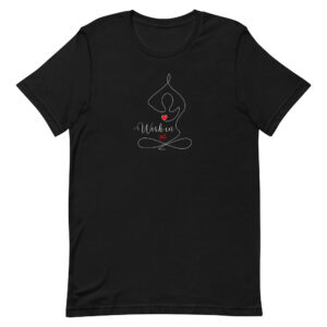 Work-in - Yoga Phrases (black) / Unisex t-shirt
