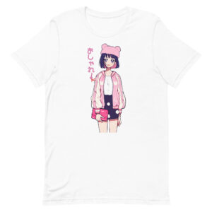 Cute Fashionable Anime Girl Oshare (white) / Unisex t-shirt