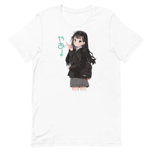 Cute High School Anime Girl Yaa! (white) / Unisex t-shirt
