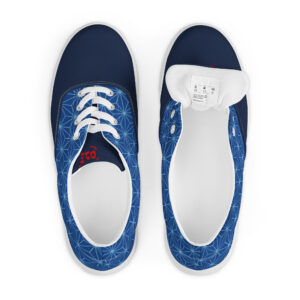Asanoha - Japanese Patterns / Women’s lace-up canvas shoes - Image 5