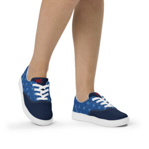 Asanoha - Japanese Patterns / Women’s lace-up canvas shoes - Image 7