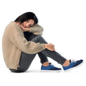 Asanoha - Japanese Patterns / Women’s lace-up canvas shoes - Image 2